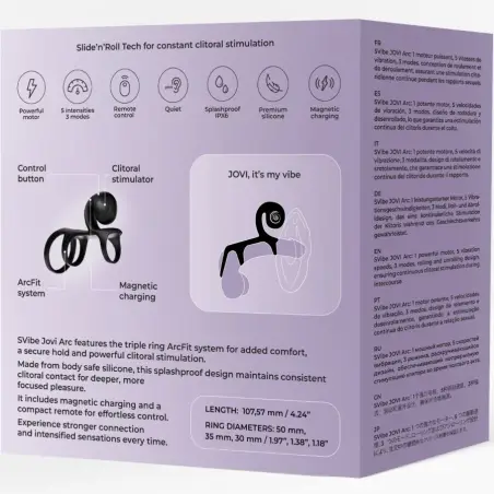 SNAIL VIBE - JOVI ARC ANILLO DE PAREJA CONTROL REMOTO NEGRO 