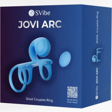 SNAIL VIBE - JOVI ARC ANILLO DE PAREJA CONTROL REMOTO AZUL Anillos con Vibración