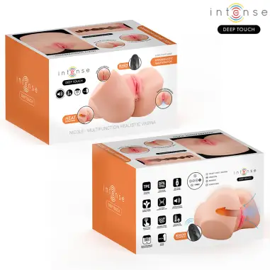 INTENSE DEEP TOUCH - NICOLE MASTURBADOR VAGINA CON EFECTO SUCCIÓN, CALOR, VIBRACIÓN Y VOZ CON CONTROL REMOTO 5.3 KG Vaginas con vibración
