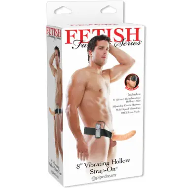 FETISH FANTASY SERIES - ARNÉS VIBRADOR HUECO 19 CM NATURAL Extensor pene con Arnés