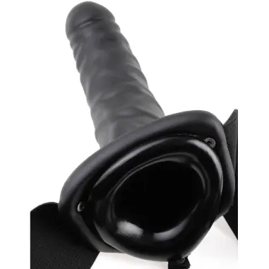 FETISH FANTASY SERIES - ARNÉS VIBRADOR HUECO 19 CM NEGRO 