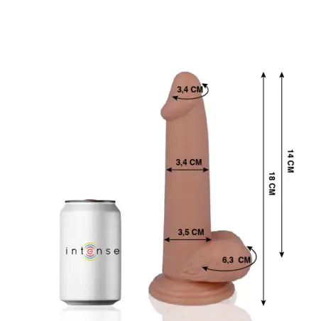 MR INTENSE - 10 PENE REALÍSTICO 18 CM -O- 3.4 CM 