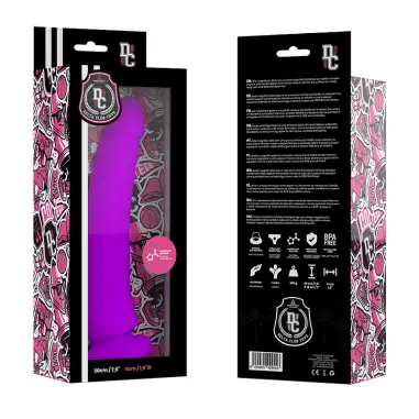 DELTA CLUB - DILDO REALISTA LILA SILICONA MEDICA 20 CM -O- 4 CM 