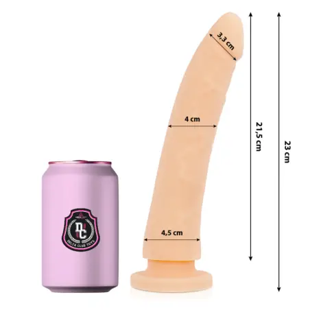 DELTA CLUB - DILDO REALISTA NATURAL SILICONA MEDICA 23 CM -O- 4.5 CM 
