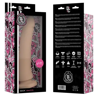 DELTA CLUB - DILDO REALISTA NATURAL SILICONA MEDICA 23 CM -O- 4.5 CM 