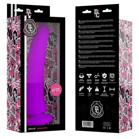 DELTA CLUB - DILDO REALISTA LILA SILICONA MEDICA 23 CM -O- 4.5 CM 