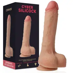 CYBER SILICOCK - CONNOR REALÍSTICO SILICONA LÍQUIDA 20.5 CM -O- 3.7 CM