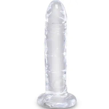 KING COCK - CLEAR PENE REALÍSTICO 15.5 CM TRANSPARENTE Dildos para Arneses