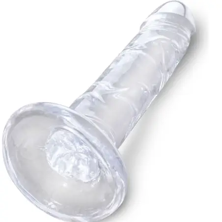 KING COCK - CLEAR PENE REALÍSTICO 15.5 CM TRANSPARENTE Dildos para Arneses