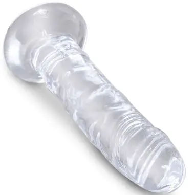 KING COCK - CLEAR PENE REALÍSTICO 15.5 CM TRANSPARENTE Dildos para Arneses