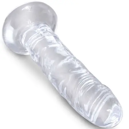 KING COCK - CLEAR PENE REALÍSTICO 15.5 CM TRANSPARENTE Dildos para Arneses