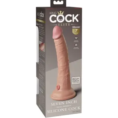 KING COCK - ÉLITE DILDO REALÍSTICO SILICONA 17.8 CM Penes realísticos