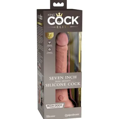 KING COCK - ÉLITE DILDO REALÍSTICO SILICONA 17.8 CM Penes realísticos
