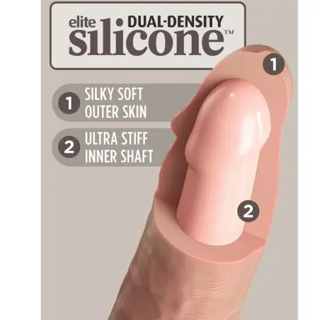 KING COCK - ÉLITE DILDO REALÍSTICO SILICONA 23 CM Penes realísticos