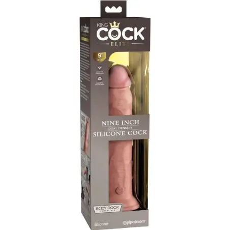 KING COCK - ÉLITE DILDO REALÍSTICO SILICONA 23 CM Penes realísticos