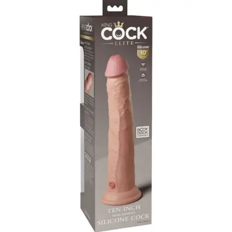 KING COCK - ÉLITE DILDO REALÍSTICO SILICONA 25.4 CM Penes realísticos