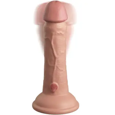 KING COCK - ÉLITE DILDO REALÍSTICO VIBRADOR & SILICONA 15.2 CM 