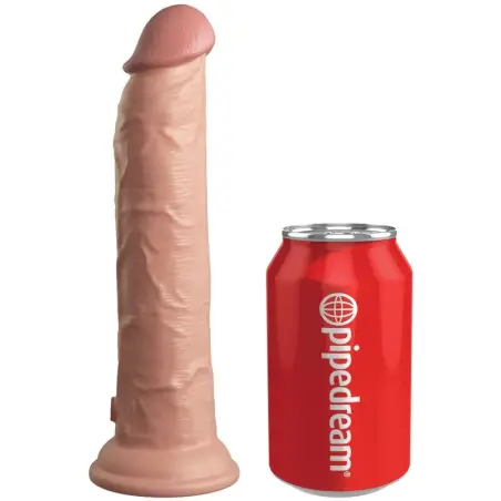 KING COCK - ÉLITE DILDO REALÍSTICO VIBRADOR & SILICONA CONTROL REMOTO 23 CM Penes realísticos