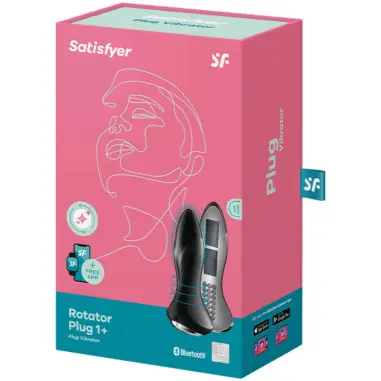 SATISFYER - ROTATOR PLUG 1+ PLUG VIBRADOR APP NEGRO Vibradores con APP