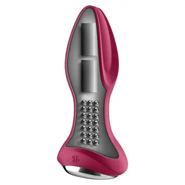 SATISFYER - ROTATOR PLUG 2+ PLUG VIBRADOR APP ROJO Vibradores con APP