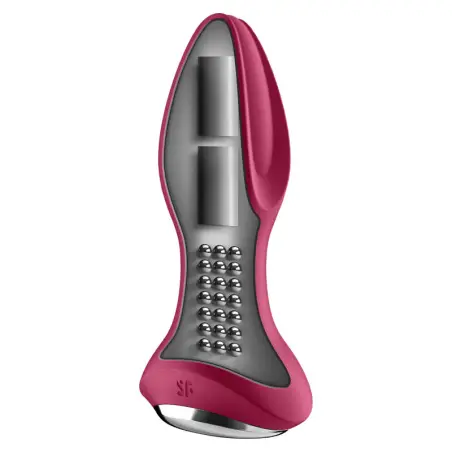 SATISFYER - ROTATOR PLUG 2+ PLUG VIBRADOR APP ROJO Vibradores con APP
