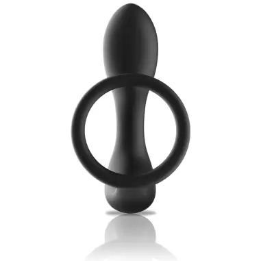 BLACK&SILVER - MASAJEADOR ANAL CONTROL REMOTO SILICONA RECARGABLE NEGRO 