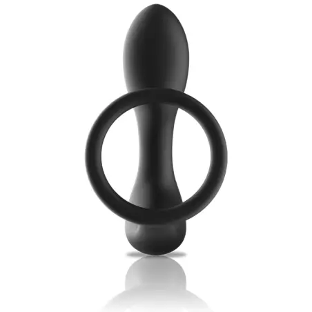 BLACK&SILVER - MASAJEADOR ANAL CONTROL REMOTO SILICONA RECARGABLE NEGRO 