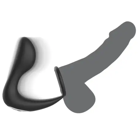 BLACK&SILVER - MASAJEADOR ANAL CONTROL REMOTO SILICONA RECARGABLE NEGRO 