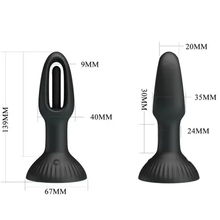 PRETTY LOVE - HUBERT PLUG ANAL CON 7 MODOS DE VIBRACIÓN 