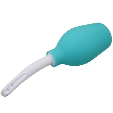 MR PLAY - PERA ANAL DUCHA DE GOMA AZUL 