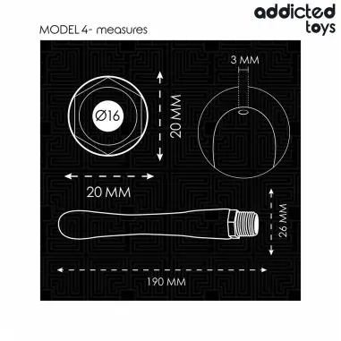 ADDICTED TOYS - LIMPIADOR ANAL CON ADAPTADOR UNIVERSAL MODELO 4 Ducha Anal