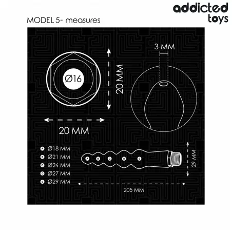 ADDICTED TOYS - LIMPIADOR ANAL CON ADAPTADOR UNIVERSAL MODELO 5 Ducha Anal