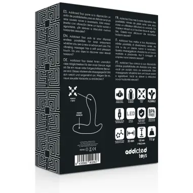 ADDICTED TOYS - ANAL MASSAGER BLACK VIBRATION 