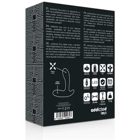 ADDICTED TOYS - ANAL MASSAGER BLACK VIBRATION 