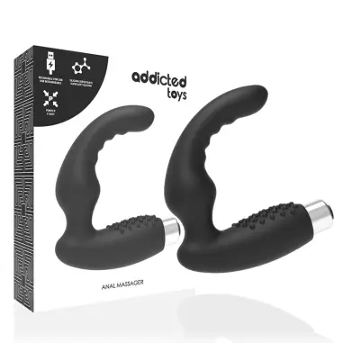 ADDICTED TOYS - VIBRADOR PROSTÁTICO RECARGABLE MODEL 2 - NEGRO Vibradores Anales