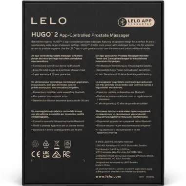 LELO - HUGO 2 MASAJEADOR DE PROSTATA NEGRO 