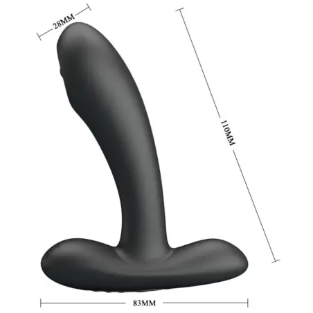 PRETTY LOVE - REMINGTON MASAJEADOR VIBRADOR ANAL Y VAGINAL NEGRO Vibradores Clásicos anales o vaginales