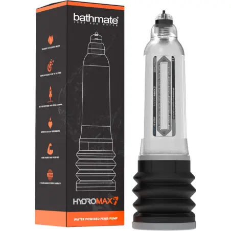 BATHMATE - HYDROMAX 7 BOMBA AUMENTO PENE TRANSPARENTE Bomba Alargadora Pene