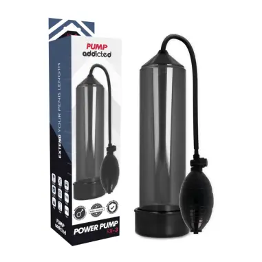 PUMP ADDICTED - RX3 BOMBA ERECCIÓN NEGRO Bomba Alargadora Pene