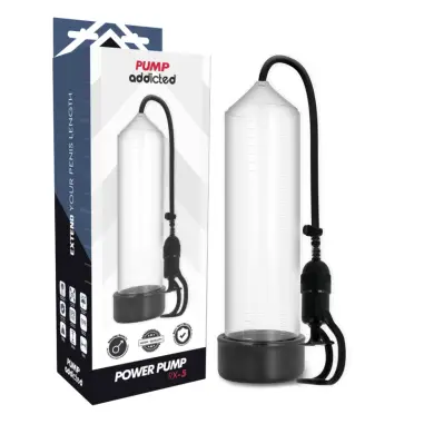 PUMP ADDICTED - BOMBA ERECCIÓN RX5 TRANSPARENTE Bomba Alargadora Pene