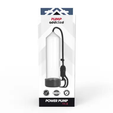 PUMP ADDICTED - BOMBA ERECCIÓN RX5 TRANSPARENTE Bomba Alargadora Pene