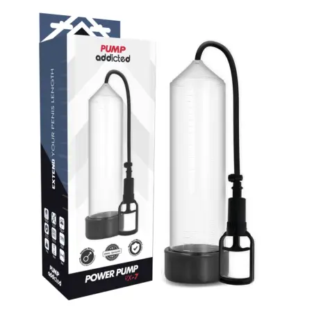 PUMP ADDICTED - BOMBA ERECCIÓN RX7 TRANSPARENTE Bomba Alargadora Pene