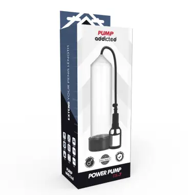PUMP ADDICTED - BOMBA ERECCIÓN RX7 TRANSPARENTE Bomba Alargadora Pene