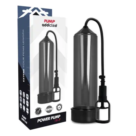 PUMP ADDICTED - BOMBA ERECCIÓN RX7 NEGRO Bomba Alargadora Pene