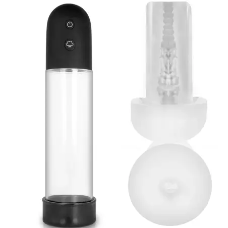 PUMP ADDICTED - BOMBA ERECCIÓN RX11 AUTOMÁTICA CON MASTURBADOR Bomba Alargadora Pene