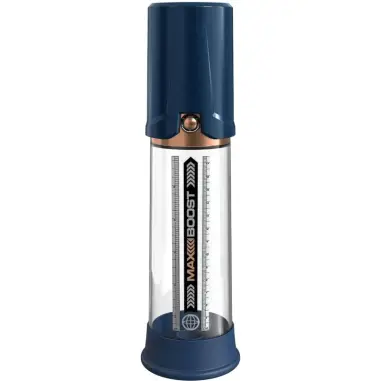 PUMP WORX - BOMBA DE ERECCION MAX BOOST AZUL Bomba Alargadora Pene