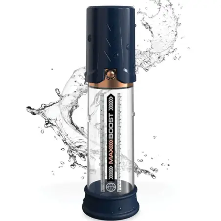 PUMP WORX - BOMBA DE ERECCION MAX BOOST AZUL Bomba Alargadora Pene