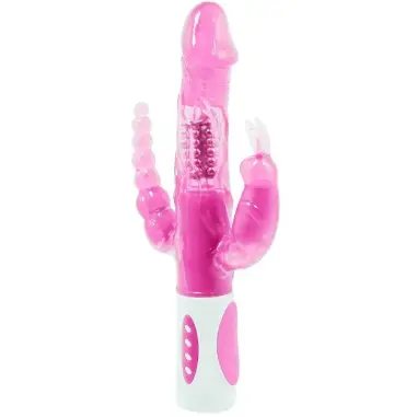 BAILE - PRETTY BUNNY TRIPLE VIBRADOR ROTADOR 