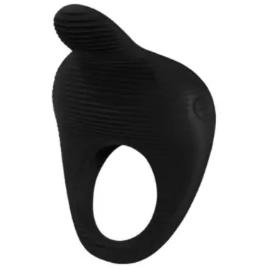 PRETTY LOVE - THIMBLE ANILLO VIBRADOR NEGRO Anillos con Vibración