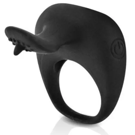 PRETTY LOVE - THIMBLE ANILLO VIBRADOR NEGRO Anillos con Vibración